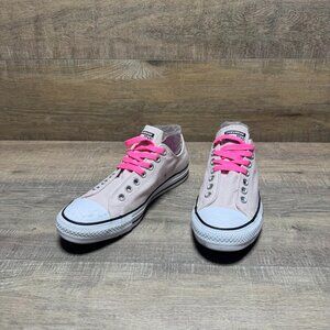 Converse Chuck Taylor Slip On Pink Canvas Sneakers Women's Size 10